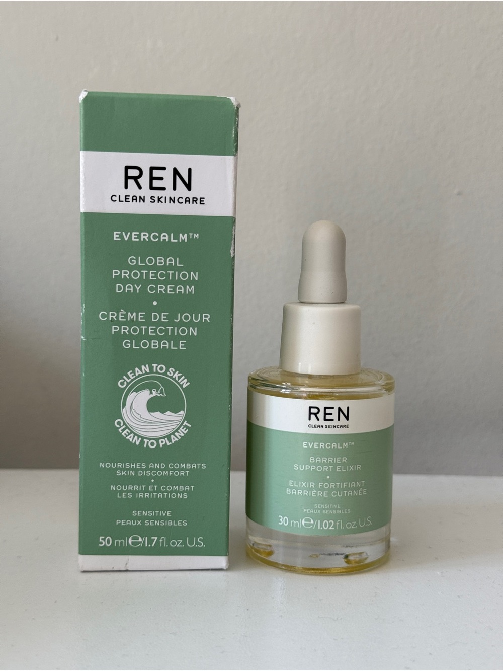 Evercalm™ Green Barrier Support Elixir & Day Cream Duo - Sensitive Skin